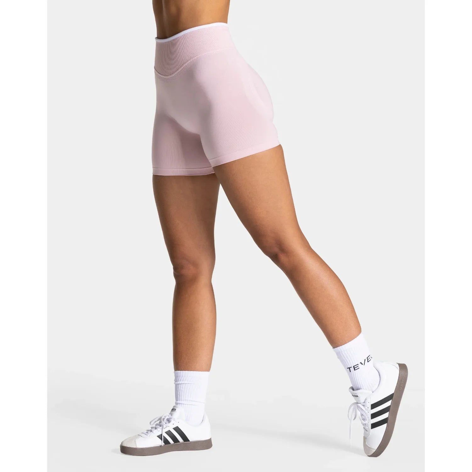 Seamless High-Waist Gym Shorts