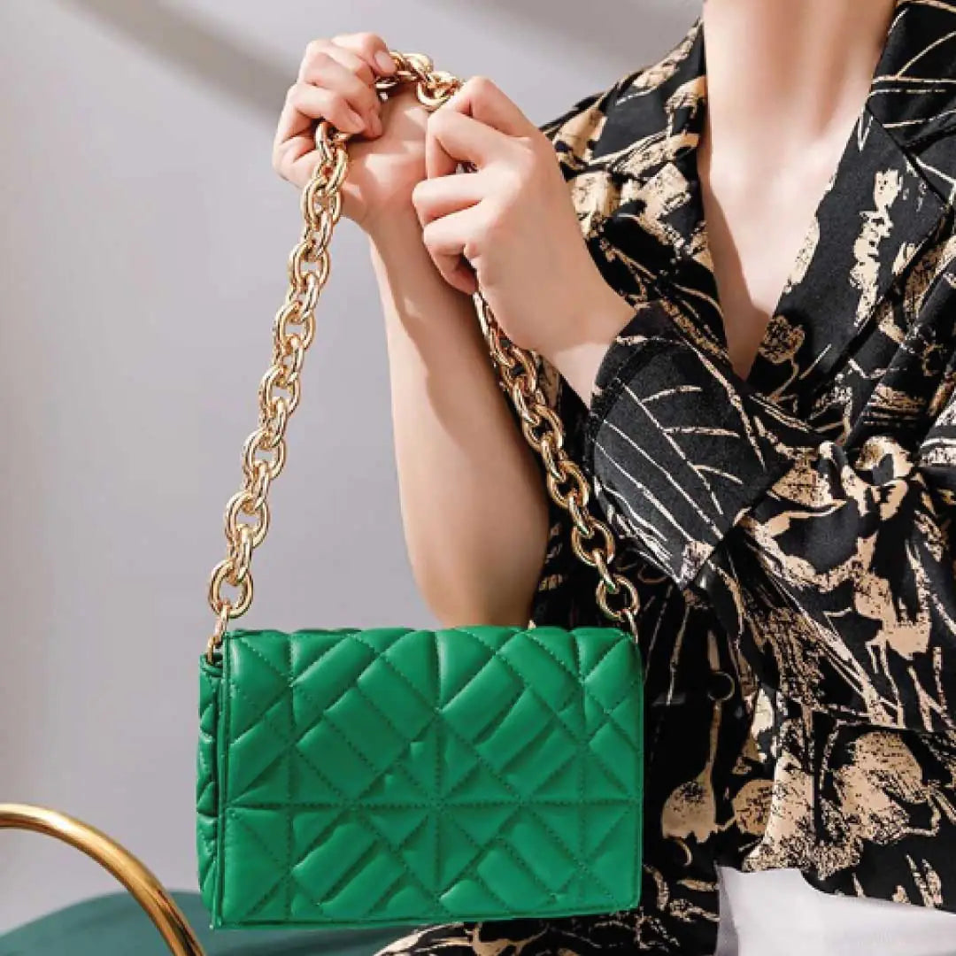 Compact Luxe Chain Bag